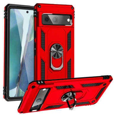 Google Pixel 7 Military Armour Ring Case
Red